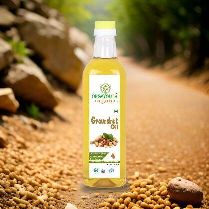 Cold Pressed Organic Groundnut Oil - Pure, Natural & High-Quality Cooking Oil